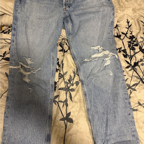 Agolde Riley High Rise Straight Crop - Picture 2 of 2